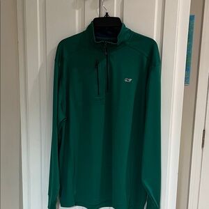 Men’s green Vineyard Vines quarter zip